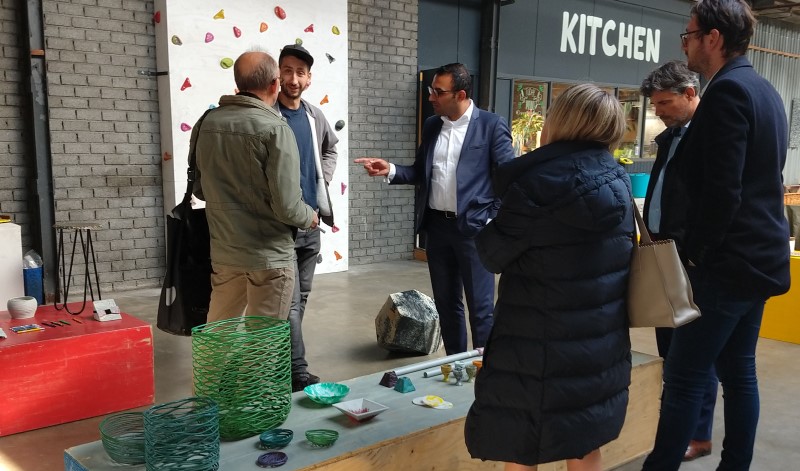 Visit of Yasin Torunoglu for Precious Plastic official opening