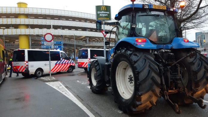 farmers protest_ eindhoven airport _ oirschot military base_ nitrogen regulations _ brabant