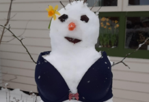 Van Maerlantlyceum, snowman
