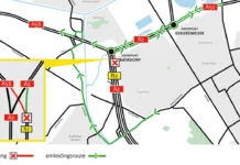 Road work Randweg Eindhoven