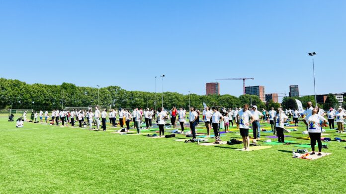 International yoga Day celebrated in Eindhoven