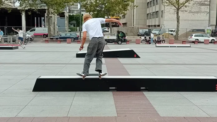 new skate boarding facilities at Stadhuisplein