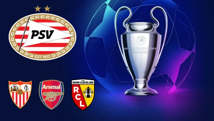 PSV to play with Sevilla, Arsenal in Champions League