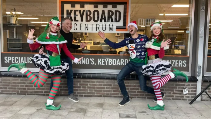 Christmas celebration near Keyboardcentrum