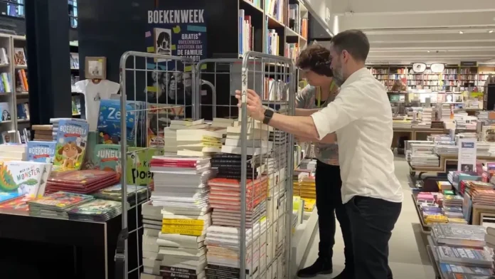 Van Piere bookstore in Eindhoven is struggling with flooding