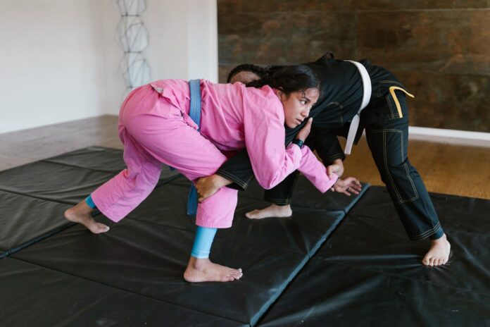 Judo Tournament in gel drop