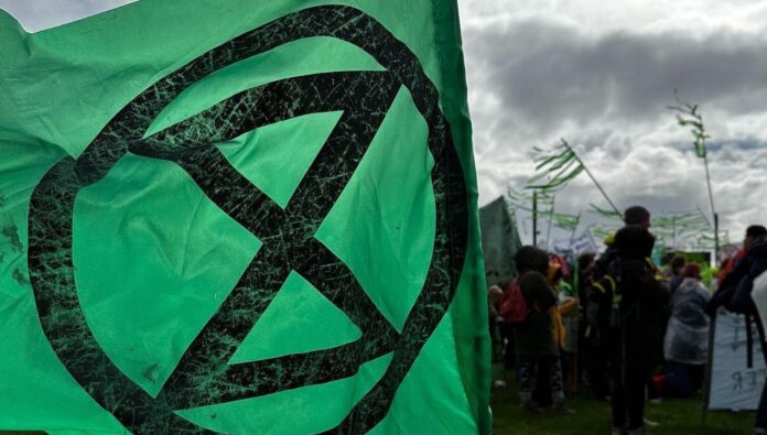 Extinction Rebellion Eindhoven Airport