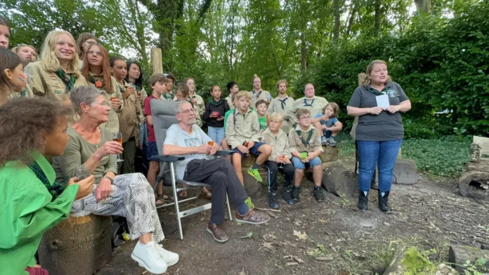 Geert has been a volunteer at the scouts for 50 years, now the outdoor area bears his name